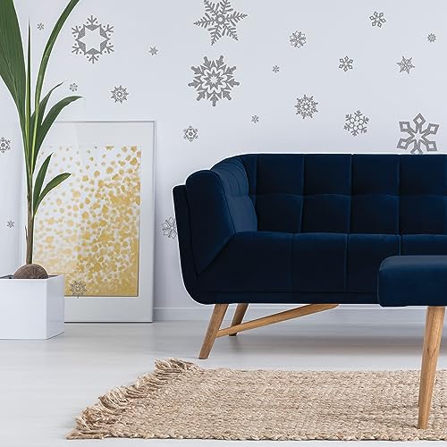 Glitter Snowflakes Peel and Stick Wall Decals T11526