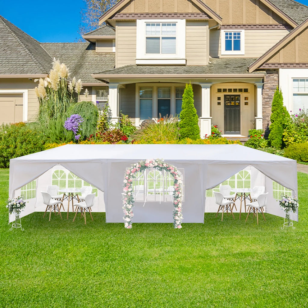 10'x30' Canopy Tent with Removable 5 Sidewall White I571