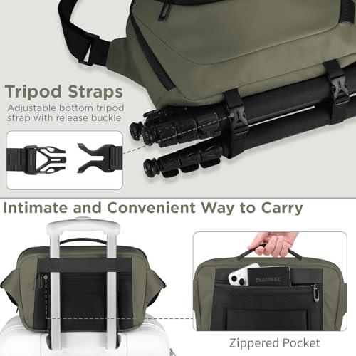 Waterproof Camera Sling Bag with Tripod Holder A527