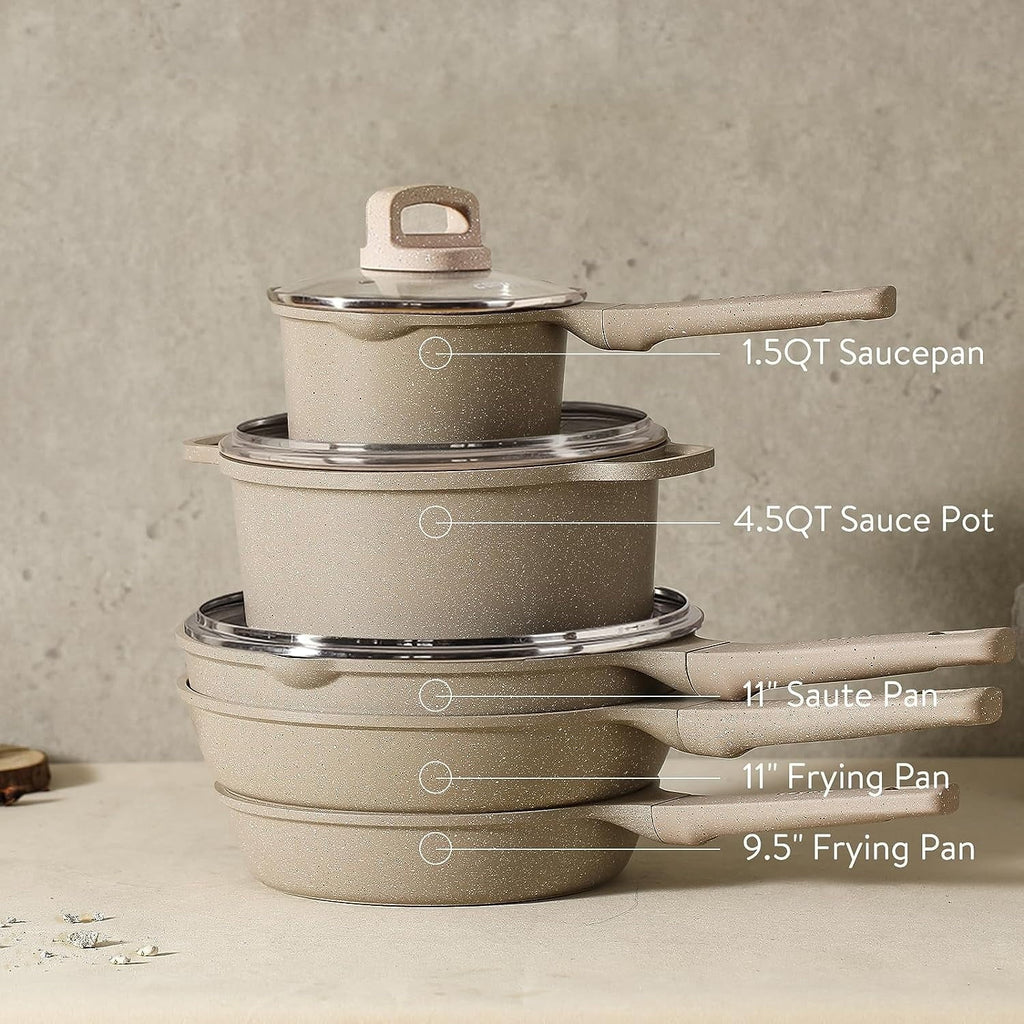 13 Pcs Nonstick Induction Cookware Set O10759