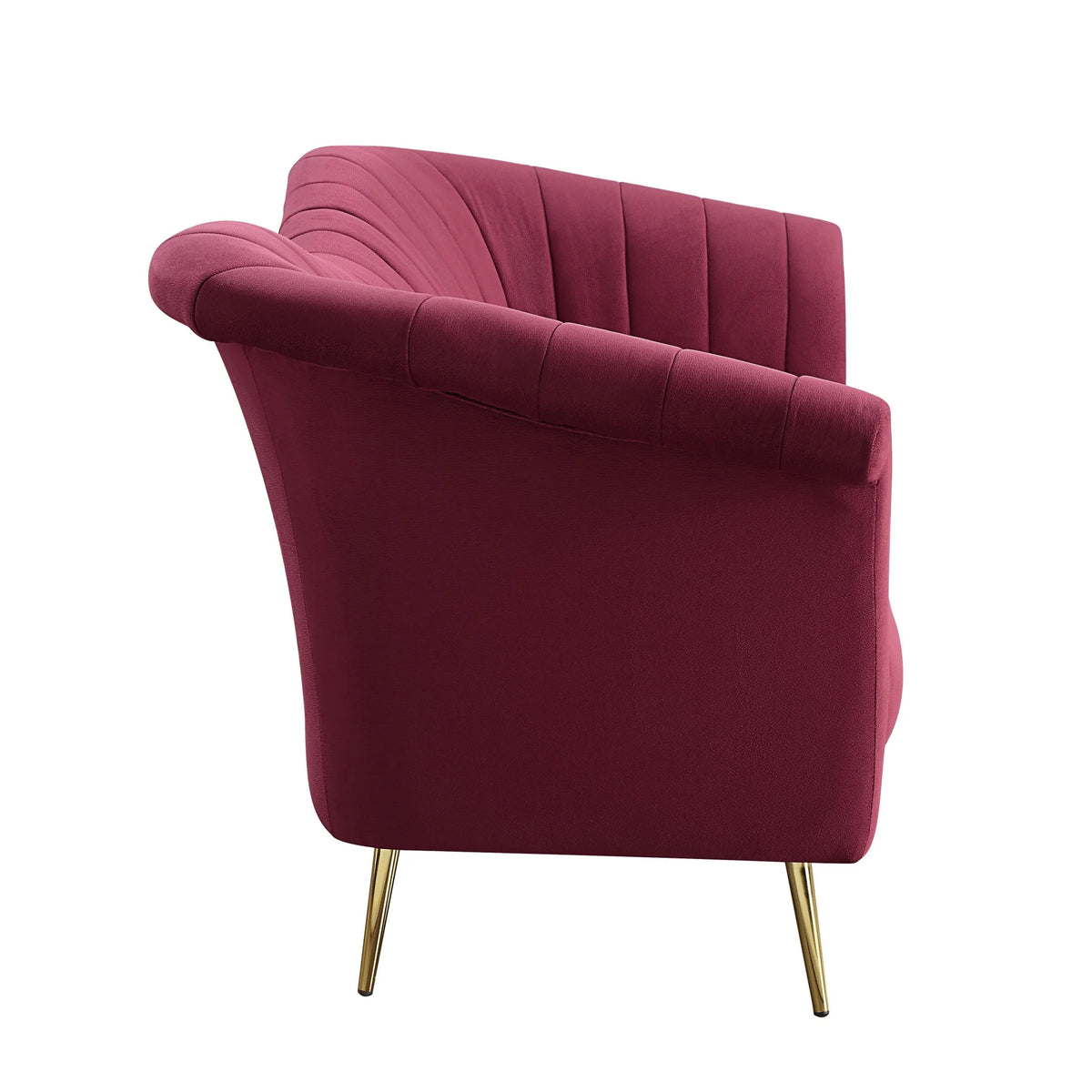Red Velvet Sofa N679031