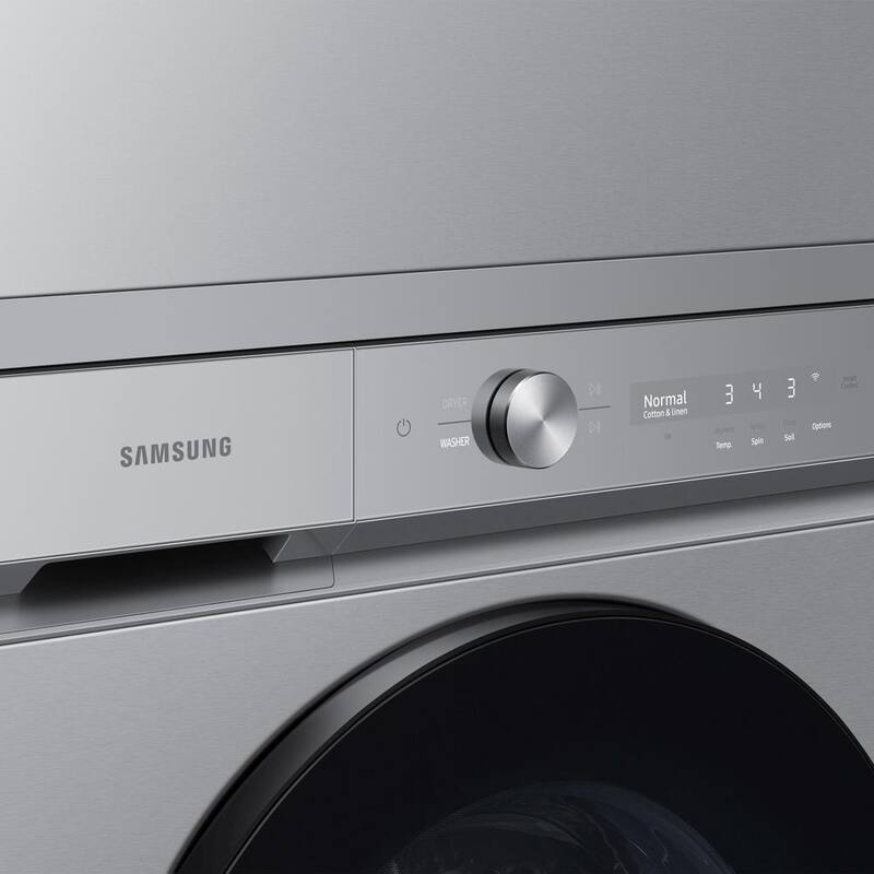 7.6 cu. ft. Vented Smart Electric Dryer in Silver Steel Q6856
