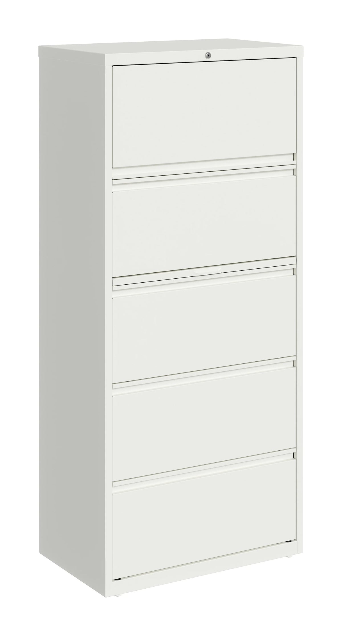 30 Inch Wide 5 Drawer Metal Lateral File Cabinet White V885146