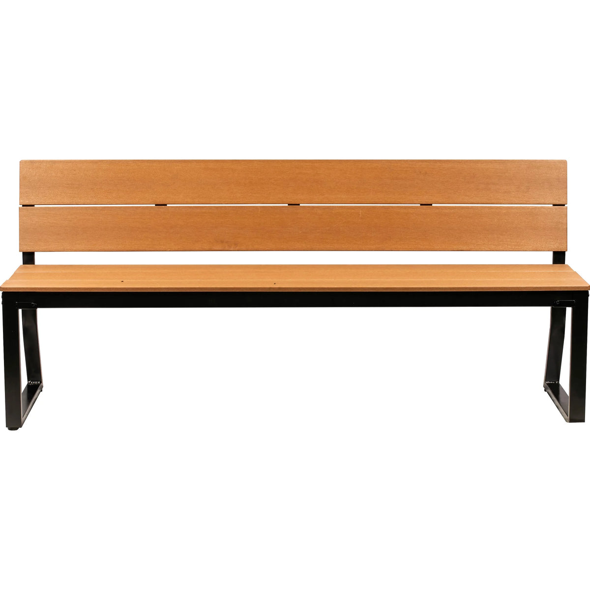 Teak Outdoor Bench with Backrest A83027