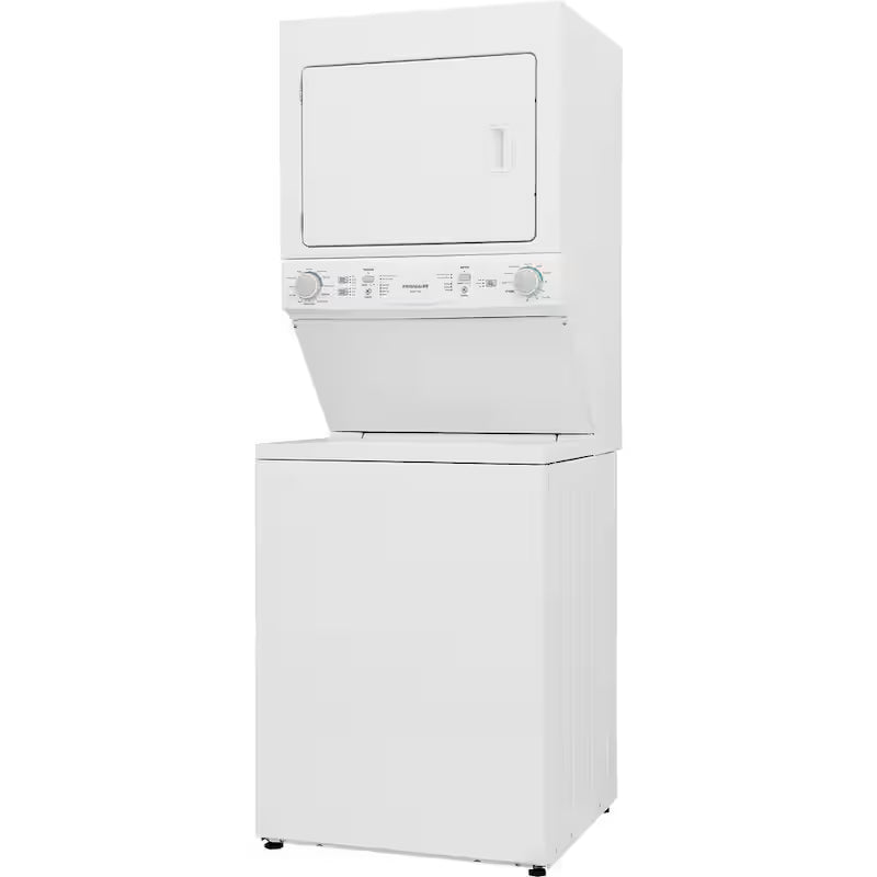 3.9 cu. ft. Washer and 5.5 cu. ft. Dryer Electric Stacked Laundry Center in White Y200827
