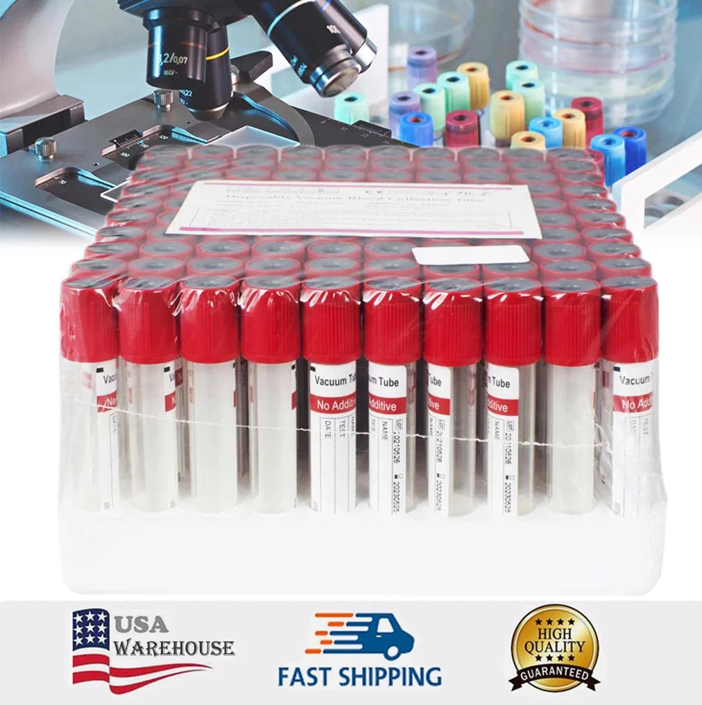 100PCS 500ML Sterile Glass Vacuum Blood Collection Tubes V73847