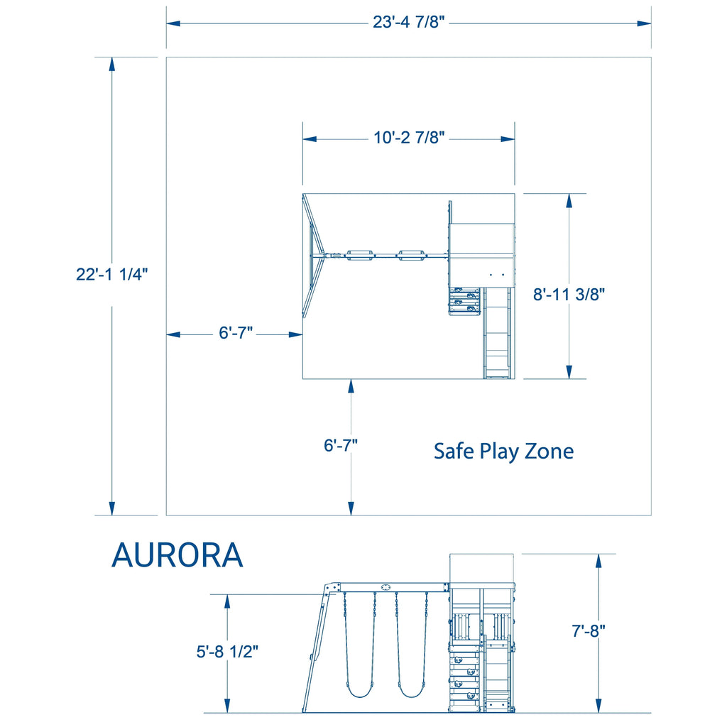 Wooden Cedar Swing Set A3139