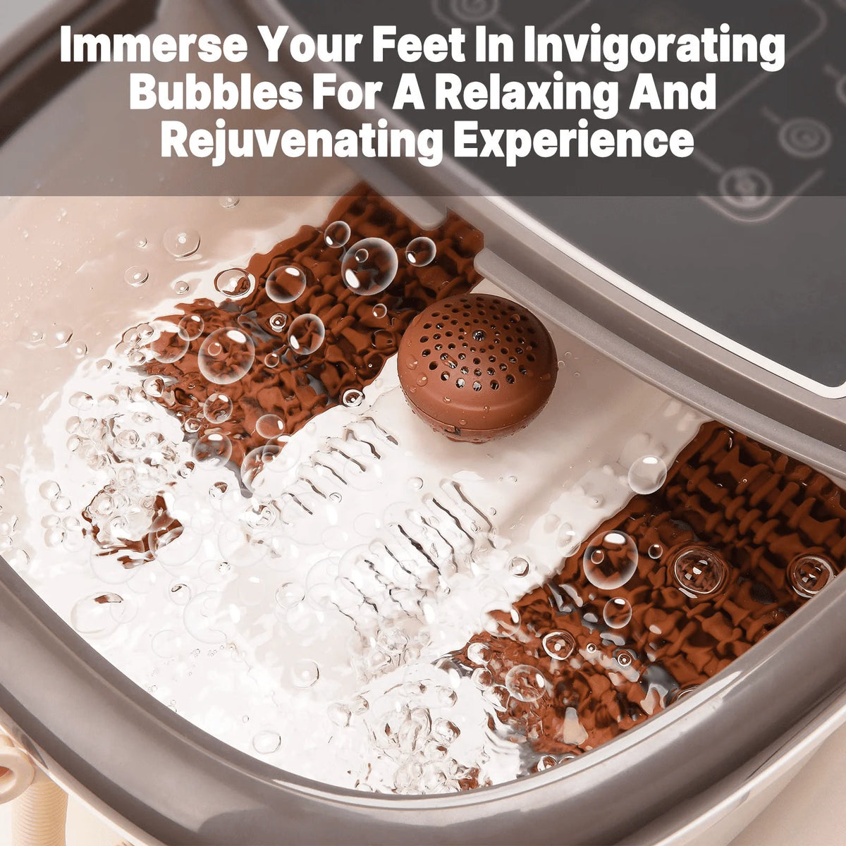 Foot Spa Bath Massager with Heat Bubbles Massage & Jets F675