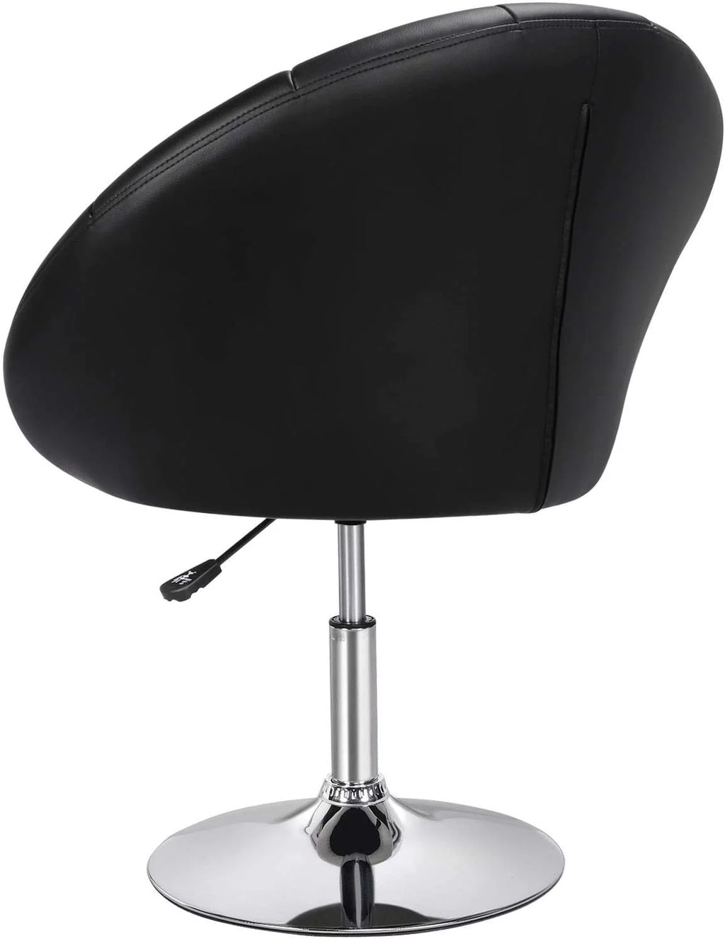 Adjustable Swivel Round Leather Chair with Wheels L659433