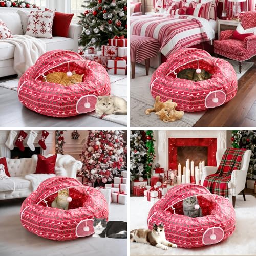 Christmas Tree Cat Tunnel Bed S70896