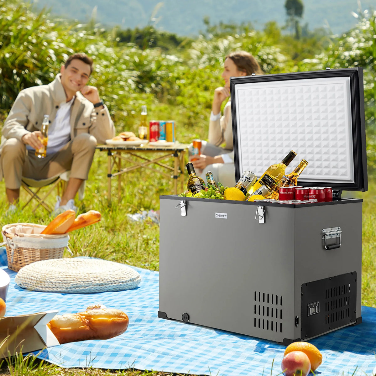 90 QT Portable Car Refrigerator with Compressor S104