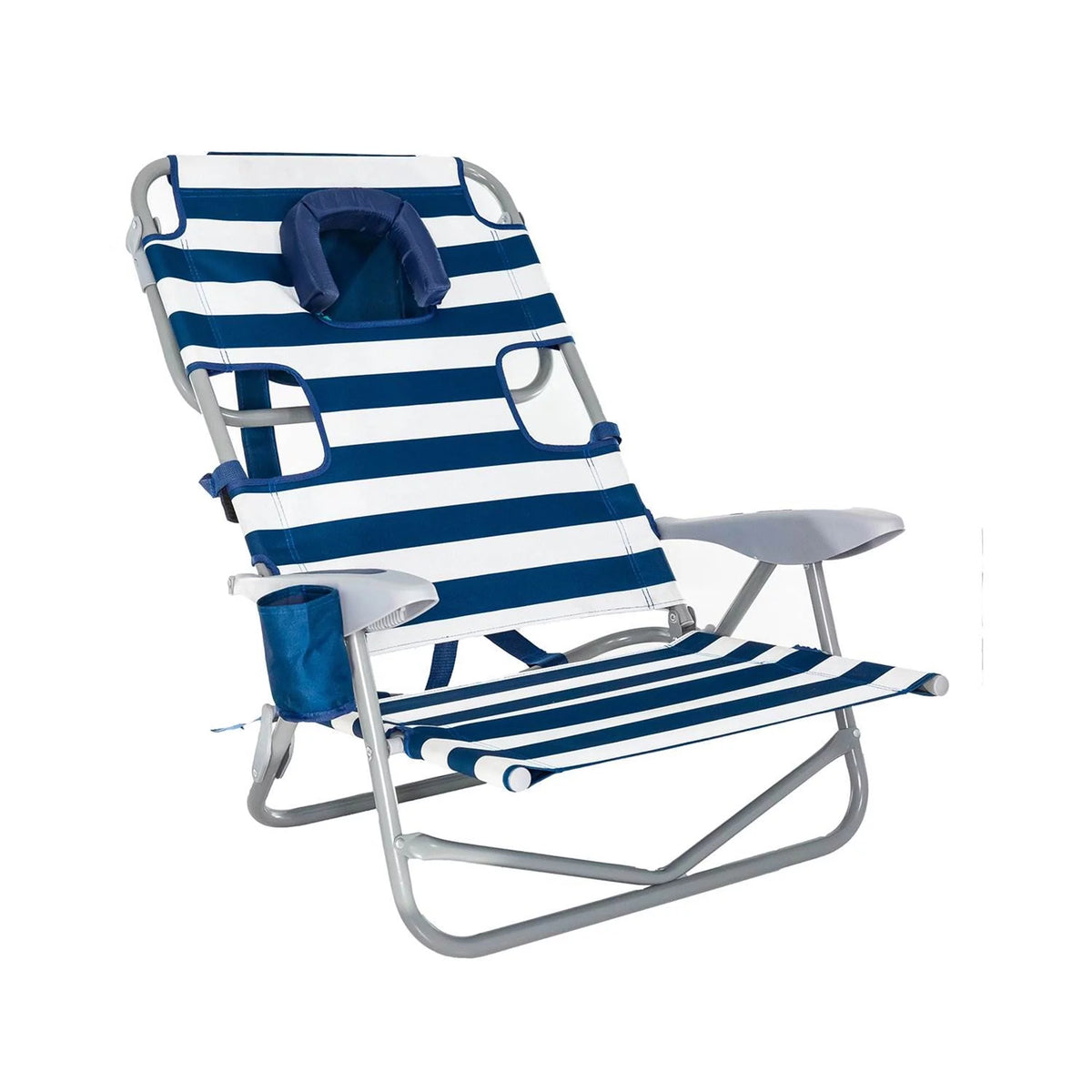 Striped Blue Backpack Beach Chair H799249