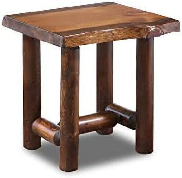 Live Edge Wood End Table A28892