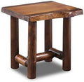 Live Edge Wood End Table A28892