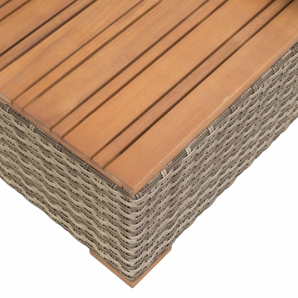 Solid Teak Wood Outdoor Modular Daybed M9873