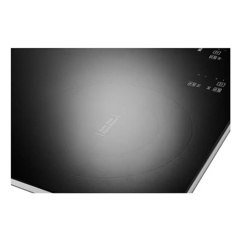 Black Stainless Steel Electric Cooktop with 5 Elements V54589