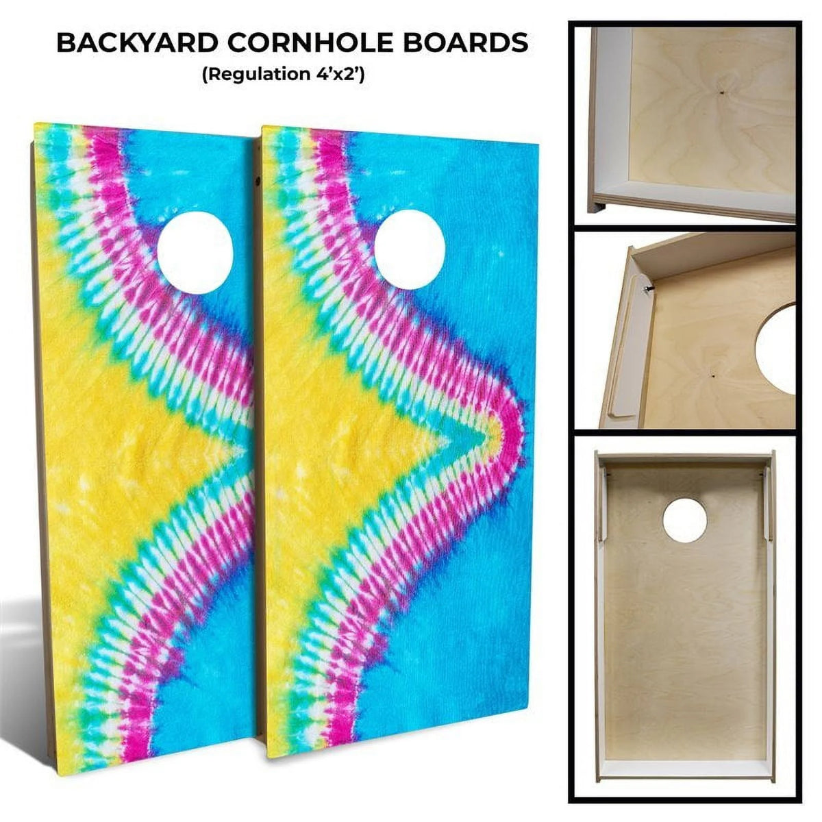 Multi-Color Cornhole Board Set (8 Bags) F507