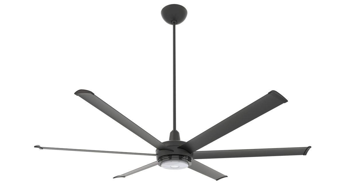 Black 72 Ceiling Fan with Downlight J7348