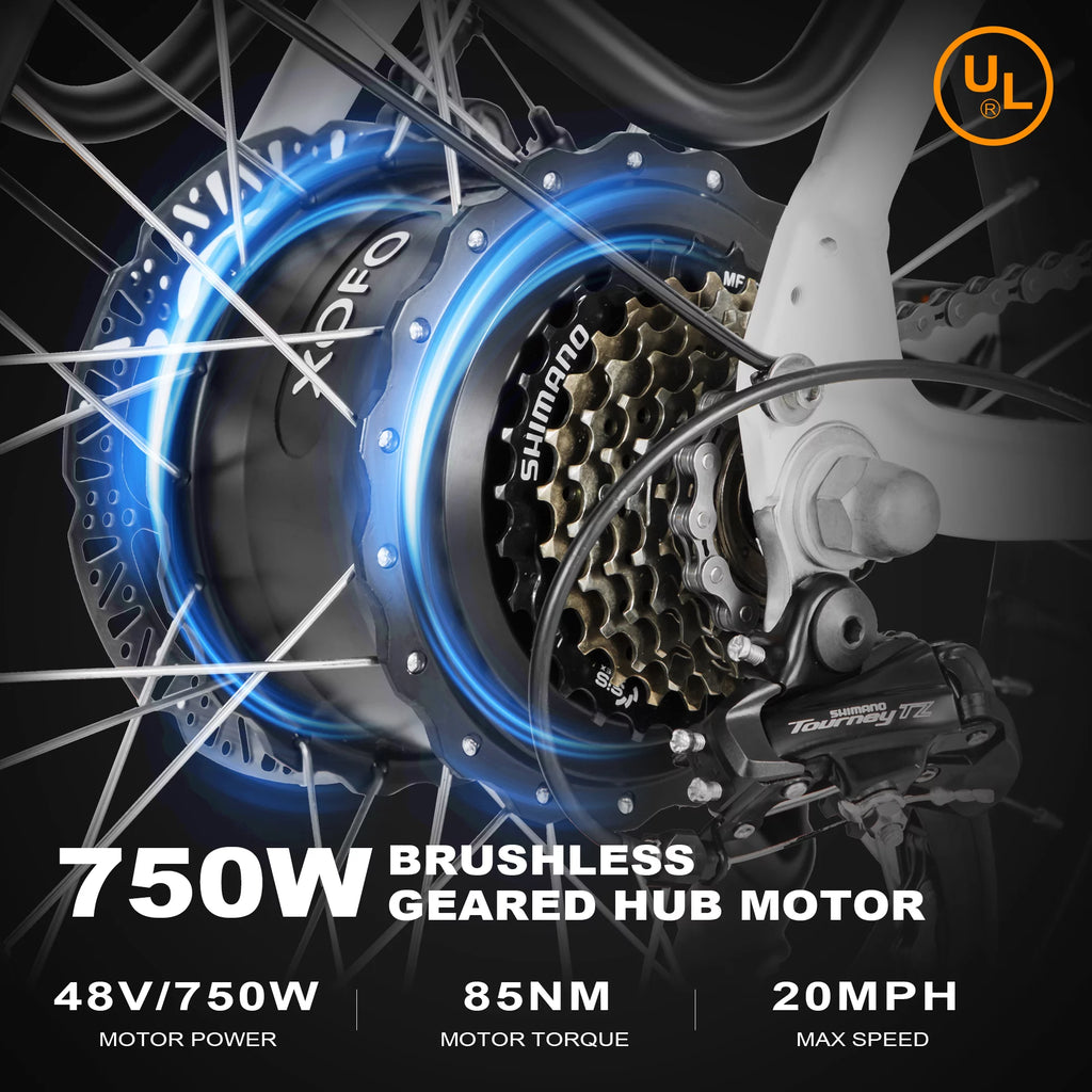 Foldable 20 x 4.0 Fat Tire Step Thru Electric Bike N341