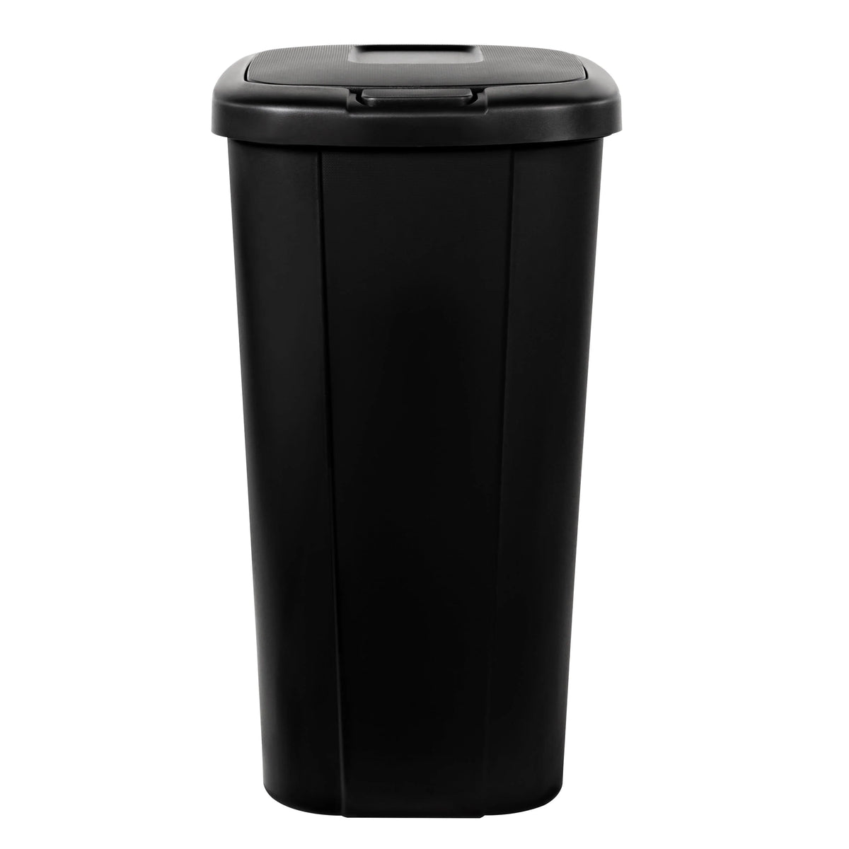 13.3 Gallon Black Plastic Touch Top Trash Can L2938