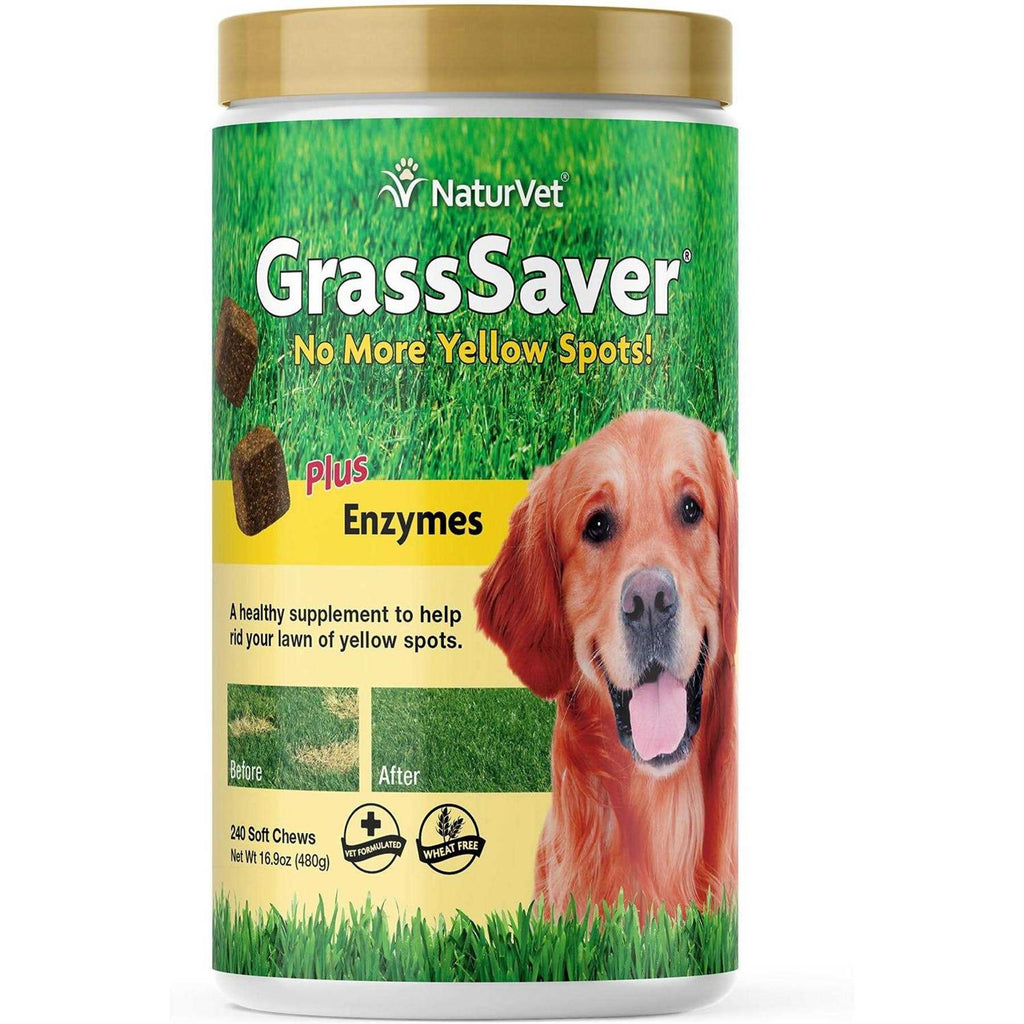 GrassSaver Plus Enzymes for Dogs 240 Soft Chews J7813