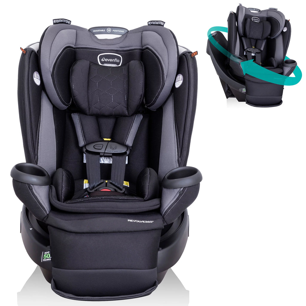 All-in-One Rotational Car Seat with Quick Clean Cover E157