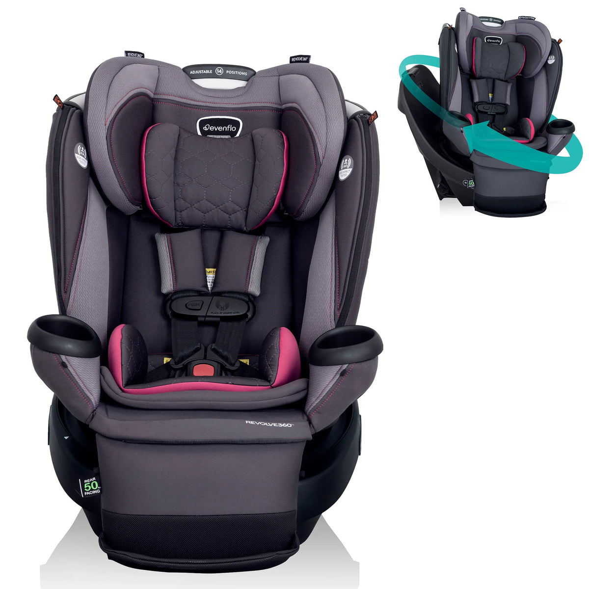 Rotational Car Seat with Quick Clean Cover M677