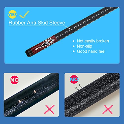 Pool Cues Set of 4 and Set of 2 with 13mm Cue Tip 58" H590899