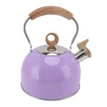 Stainless Steel Whistling Tea Kettle 2.5 Liter Purple D8267