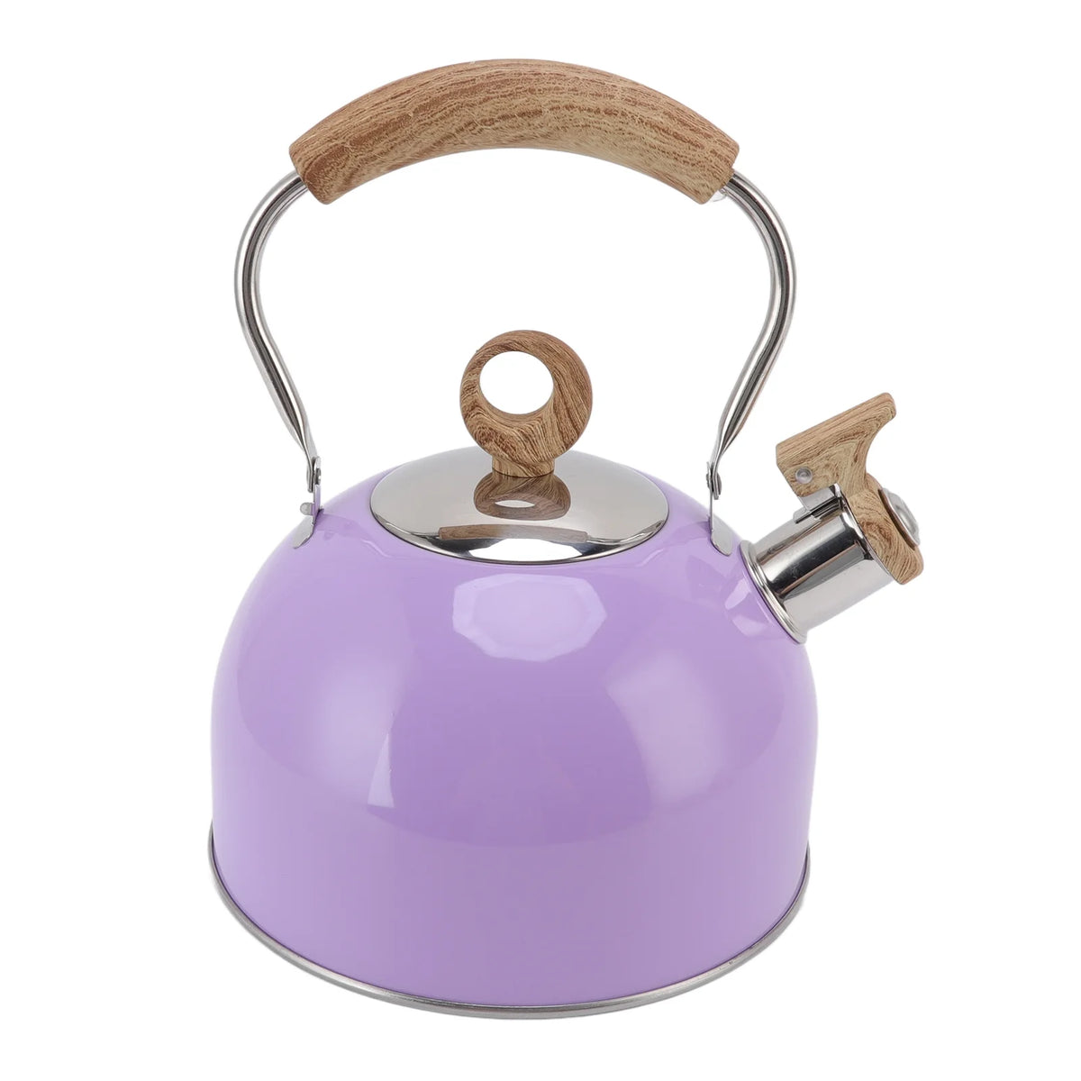 Stainless Steel Whistling Tea Kettle 2.5 Liter Purple D8267