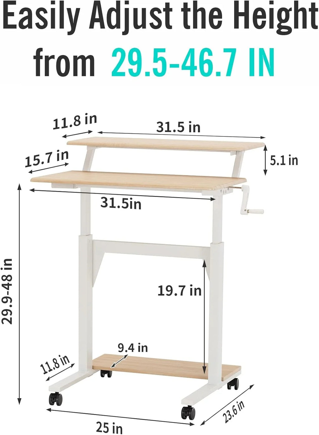 Adjustable Height Standing Desk U398695