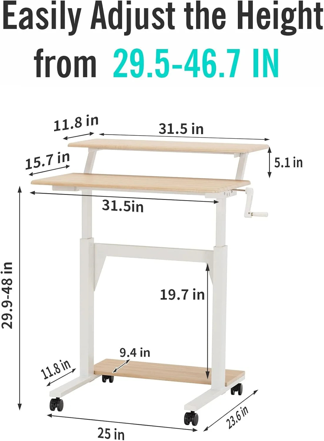 Adjustable Height Standing Desk U398695