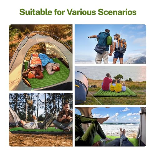 6" Extra-Thick Camping Sleeping Pad with Pillows D43805