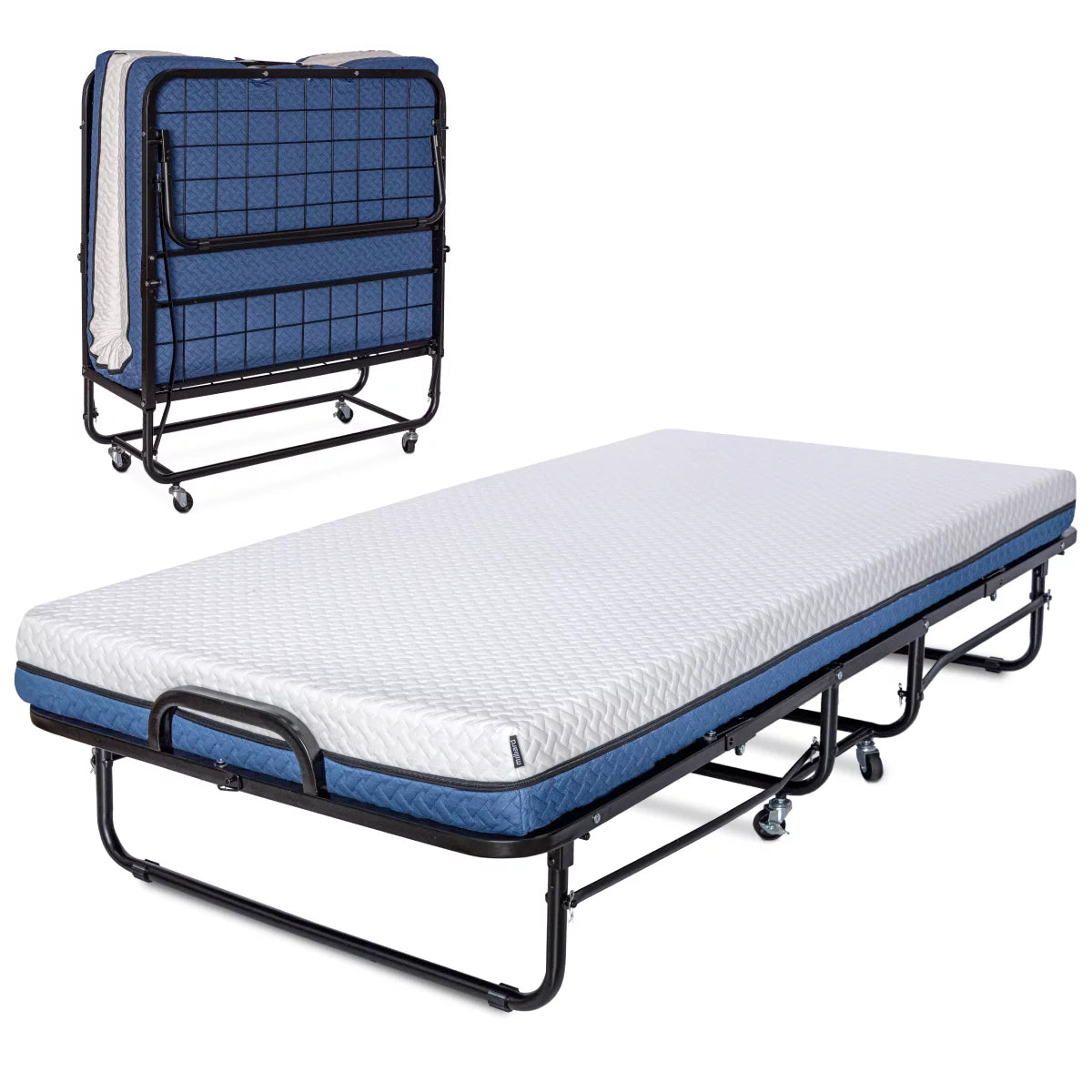 Folding Bed with Memory Foam Mattress Twin Size N132193
