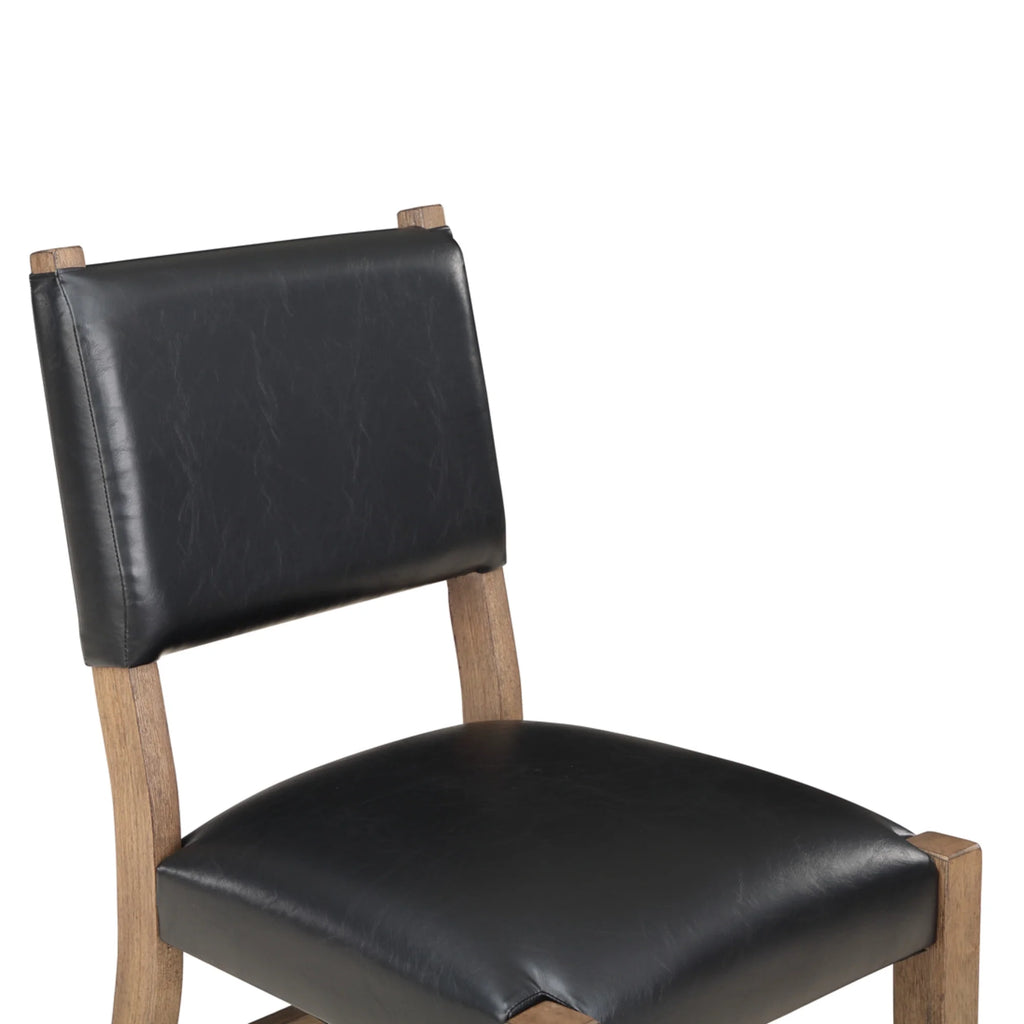 Dark Driftwood Wood Side Chair Set of 2 P3752