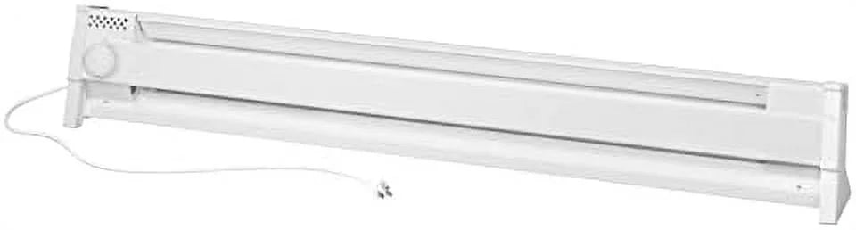 49" Portable Electric Baseboard Heater, 1500 Watt, White J808716
