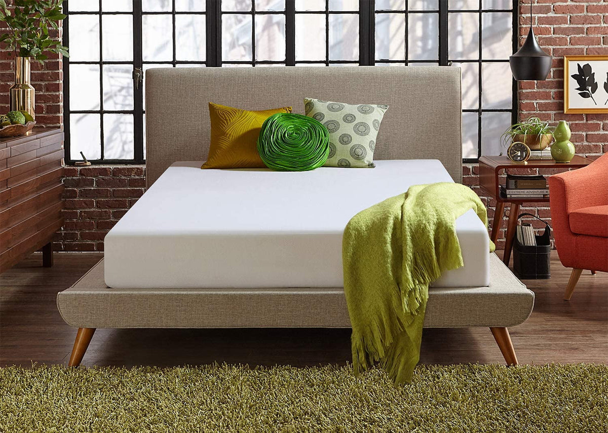 Queen White Medium Firm Memory Foam Mattress I86098