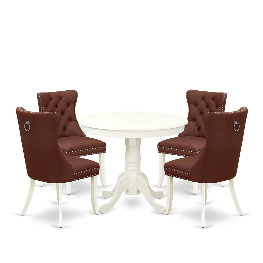 5 Piece Round Kitchen Table Set T95621