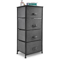Dark Grey 4 Drawer Fabric Dresser Y8239