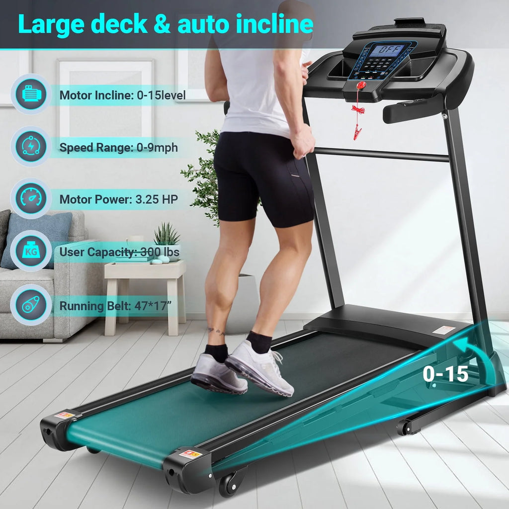 Auto Incline 300 lb Capacity Treadmill B922529