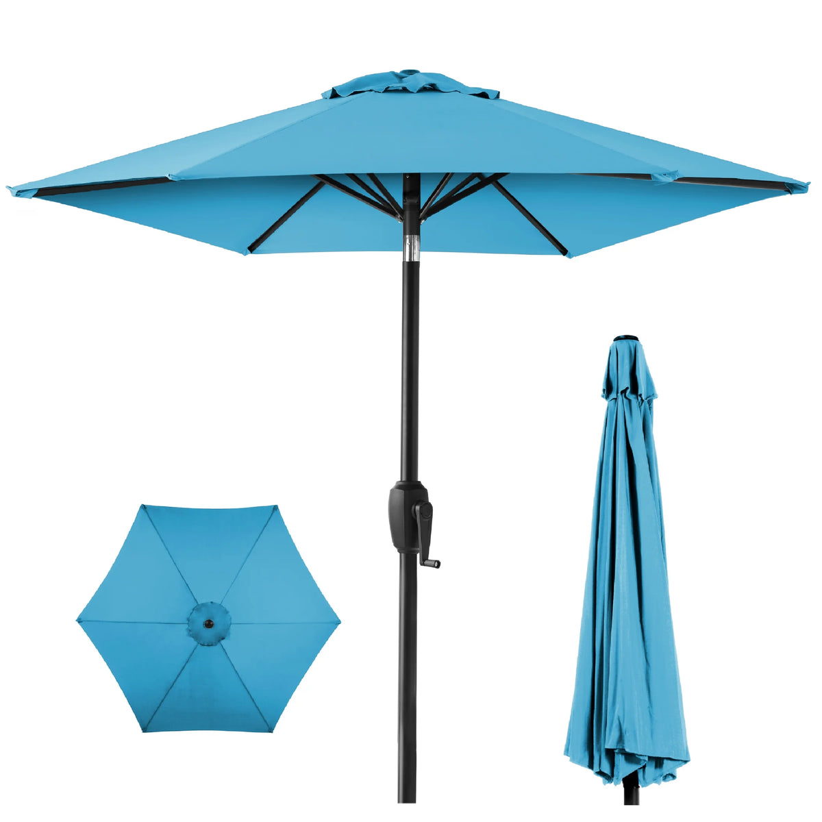 7.5ft Heavy-Duty Outdoor Patio Umbrella J311791
