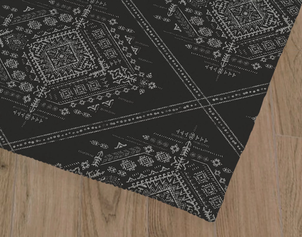 Charcoal Outdoor Rug O8278