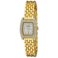 Gold Rhinestone Panther Link Watch D3905