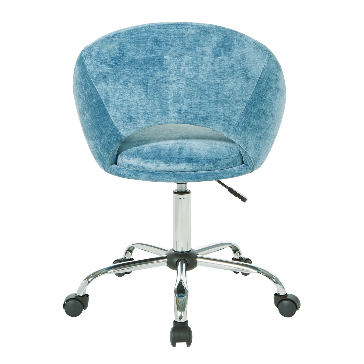 Blue Velvet Adjustable Office Chair O9881