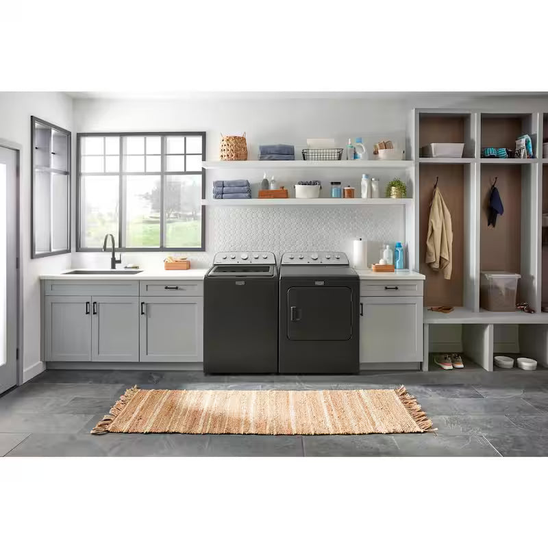 7.0 cu. ft. Vented Front Load Gas Dryer in Volcano Black E248