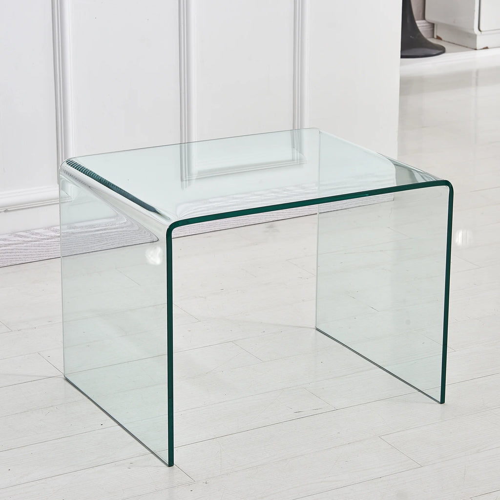 Clear Glass Side & End Table V3033