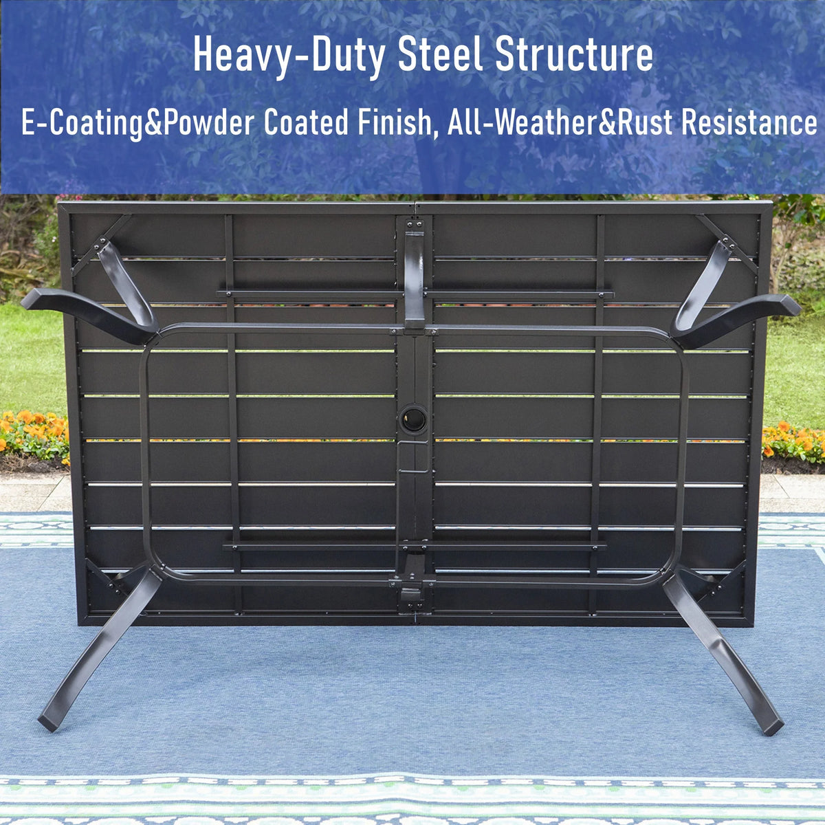 7-Piece Outdoor Dining Set with Swivel Chairs B9483