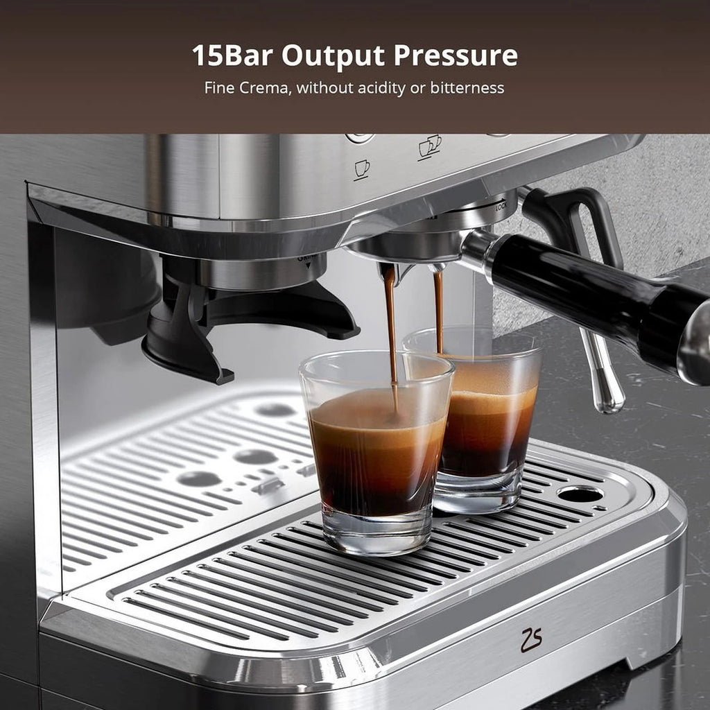 15Bar Stainless Steel Espresso Coffee Machine I474454