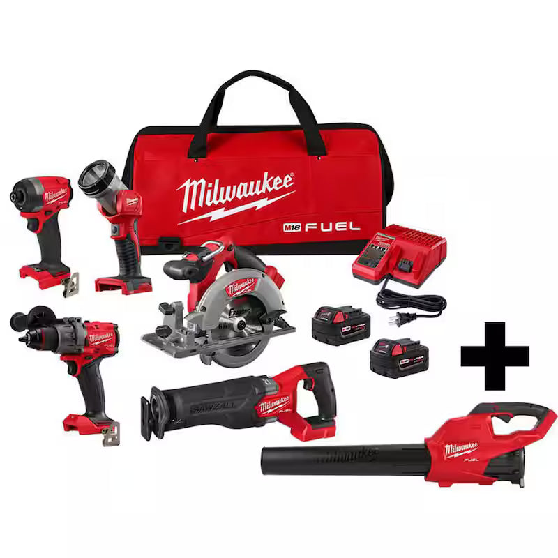 18-Volt Lithium-Ion Brushless Cordless Combo Kit (5-Tool) with Handheld Blower U421809