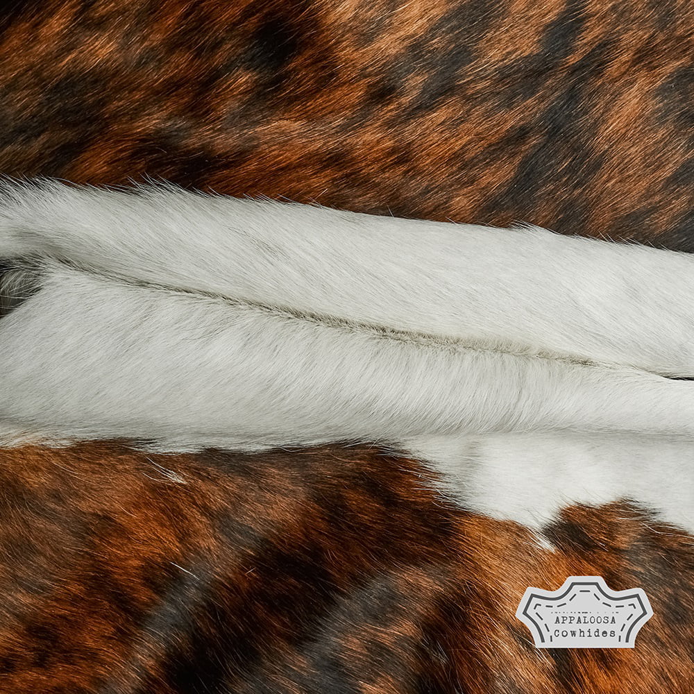 Genuine Leather Cowhide Rug Medium Tricolor 6' x 8' S663
